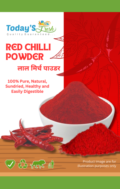 todays fresh Red Chilli Powder 1