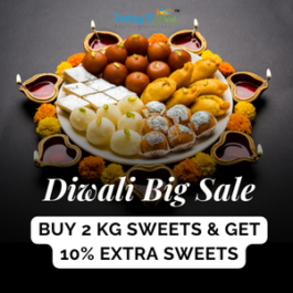 Diwali Big Sale - Buy 2 kg sweets & get 10% extra sweets