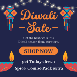 Diwali Sale - get Todays fresh Spice Combo Pack extra