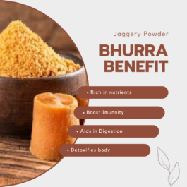 Bhurra | Pure Jaggery Powder | Jaggery/Gur/Gud Powder | Healthy Sugar Subsitute | No Preservatives Guaranteed Slurrp