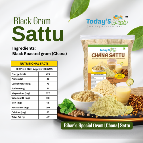 Today's fresh black gram sattu