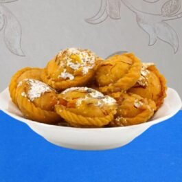 Today’s Fresh Khoya Chandrakala Gujiya Sweets | Chandrakala Mithai | Suryakala Sweet | Traditional Indian Delicacy