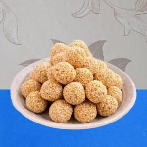 Today’s Fresh Til (Sesame) Laddu – Pure Jaggery Sweet | White Sesame Sheeds Jaggery Laddu |