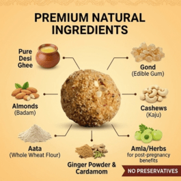 Today’s Fresh Post Pregnancy (Ghee) Gond Laddu | Dinkache Ladoo | Edible Gum and Dry Fruit Mix Laddoos for New Moms