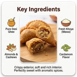 Today’s Fresh (Ghee) Khoya Gujiya / Pedakiya Sweets | Khowa Karanji | Karjikayalu | Holi Special Gujia Sweets
