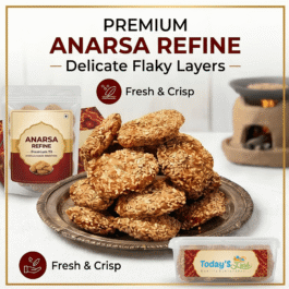 Today’s Fresh (Refine) Anarsa Bihar Famous Sweet | Anarsa Mithai | Anarsha | Ariselu | Anarse | Anarasa | Anarsa Sweet