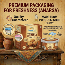 Today’s Fresh Sugar Free Ghee Khoya Anarsa Sweet | Diabetic Friendly Traditional Bihar Famous Khowa Anarsha Ghee Mithai