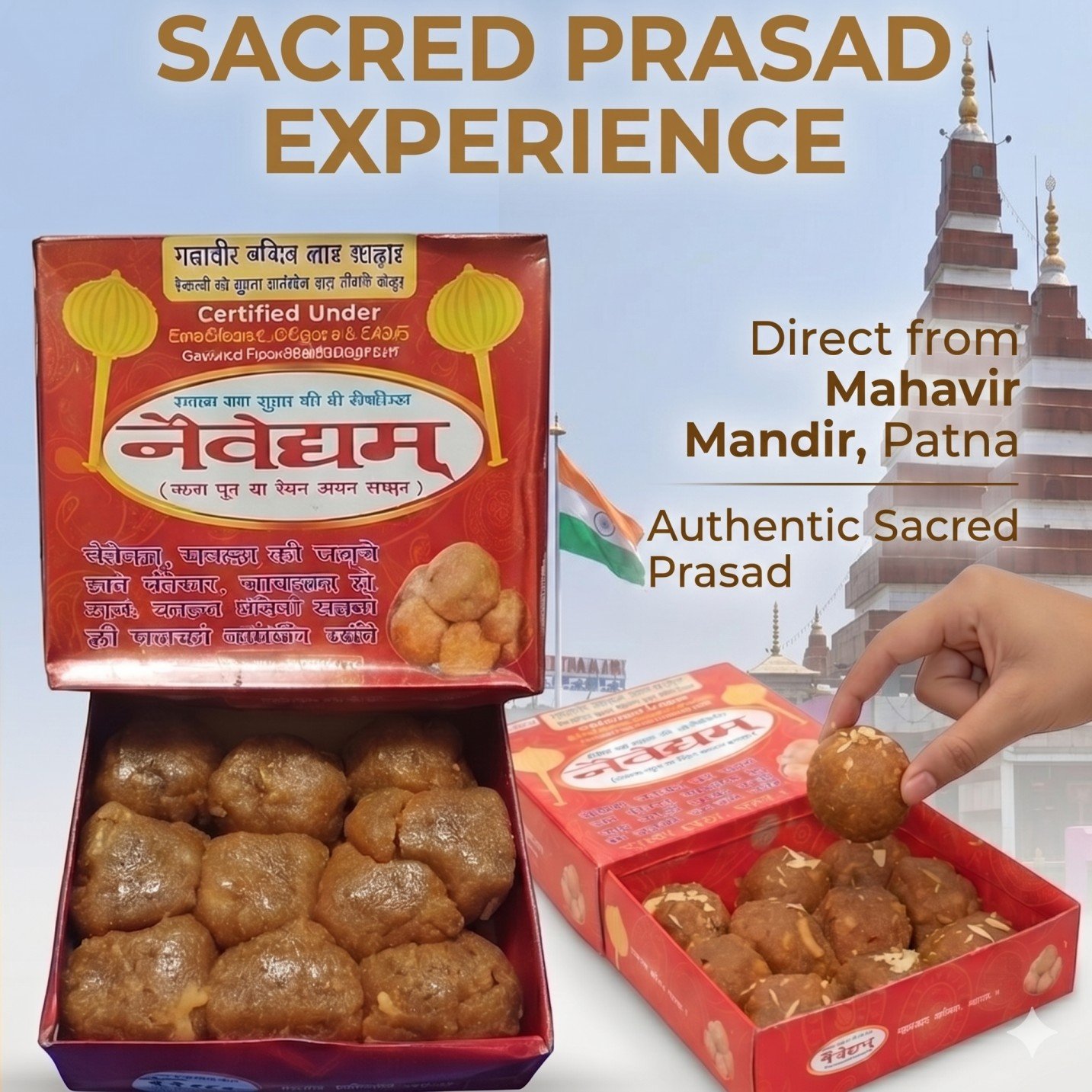 Today's Fresh Naivedyam Laddu 1