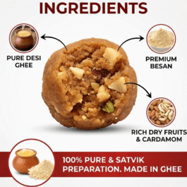 Naivedyam Mahavir Mandir Laddu | World Famous Hanuman Mandir Desi Ghee Naivedyam Laddu—Sacred Prasad