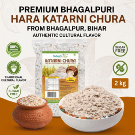 Today’s Fresh Premium Bhagalpuri Hara Katarni Chura / Poha | 100% Natural, and Traditional Cultural Flavor (2 kg)