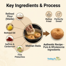 Today’s Fresh (Refine) Balushahi | Traditional Indian Sweets Makhan Bada | Badusha | Bihar Famous Tikri-Khurmi