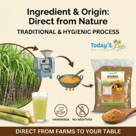 Today’s Fresh Bhurra – 100% Pure & Natural Jaggery Powder | Natural Sweetener | Gur Powder | Chemical Free