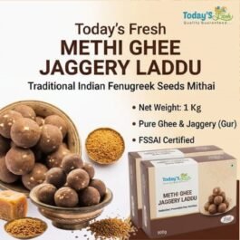 Today’s Fresh Methi Ghee Jaggery Laddu | Healthy Indian Fenugreek Seeds Mithai, Winter Special Energy Laddu