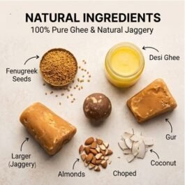 Today’s Fresh Methi Ghee Jaggery Laddu | Healthy Indian Fenugreek Seeds Mithai, Winter Special Energy Laddu