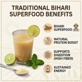 Today’s Fresh Authentic Black Gram Sattu | 100% Natural and Gluten Free Bihari Superfood Rosted Chana Sattu with Fibers