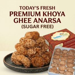 Today’s Fresh Sugar Free Ghee Khoya Anarsa Sweet | Diabetic Friendly Traditional Bihar Famous Khowa Anarsha Ghee Mithai