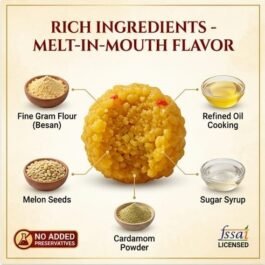 Today’s Fresh (Refine) Boondi Laddu | Authentic Premium Quality Maheen Dana Boondi Laddu | Manner Ladoo